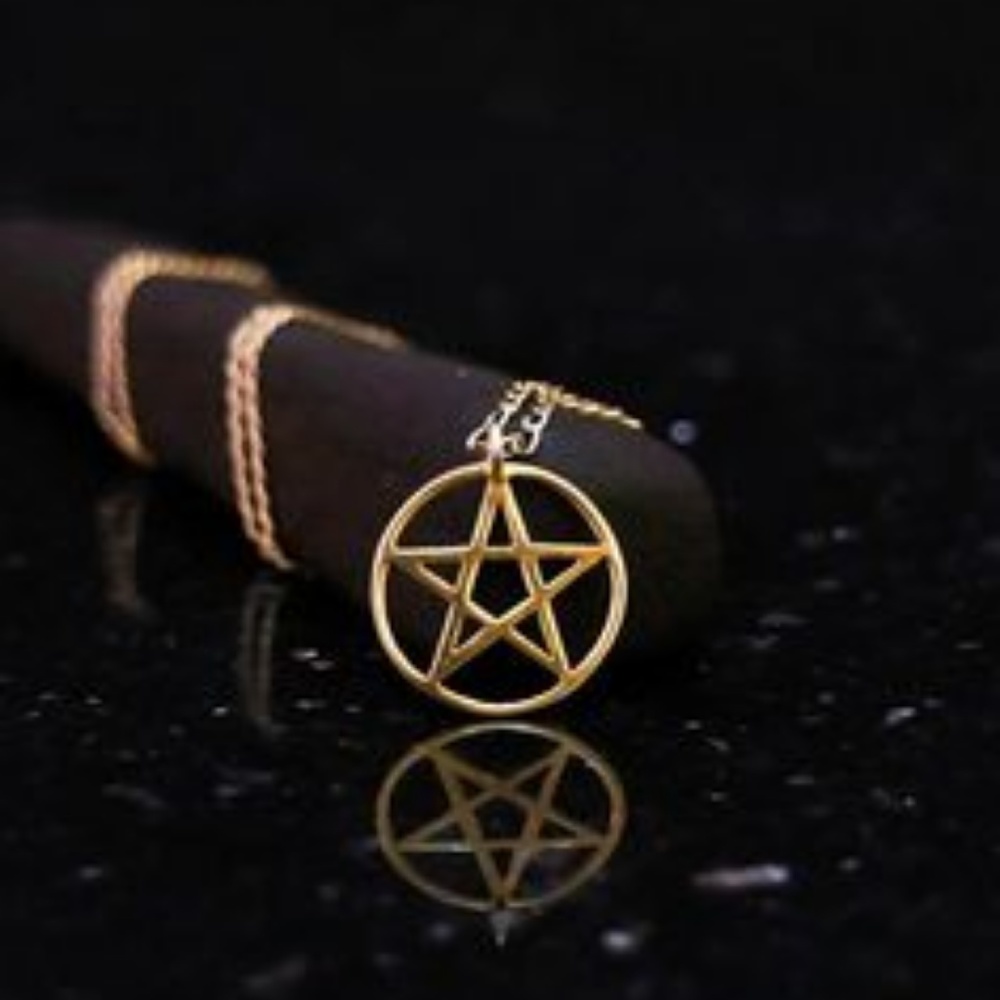 Gold Pentagram Necklace
